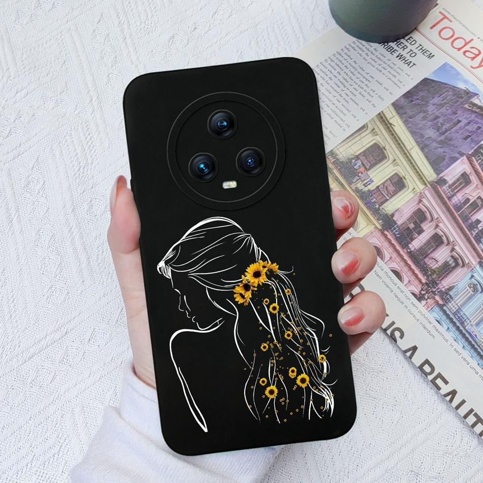 Чехол для телефона Honor Magic 5 Pro Модный Противоударный Жидкий Силикон Защита Камеры Чехол-Ракушка Для Huawei Honor Magic5 Pro
