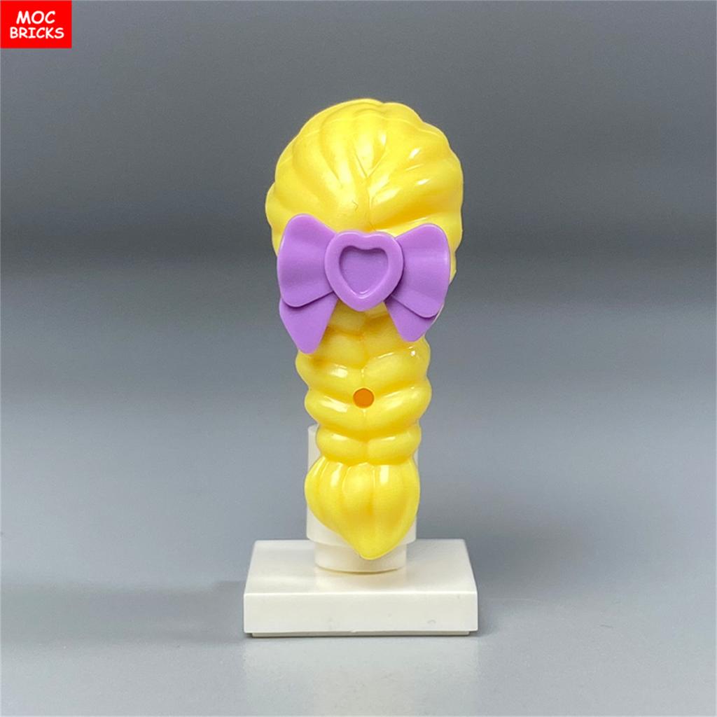 6 шт. Кубики MOC Замороженная Снежная Тема Известный Аниме Фильм 4 см Часть Тела Фигурки Волосы Принцессы Аксессуары DIY Строительные Блоки Игрушки