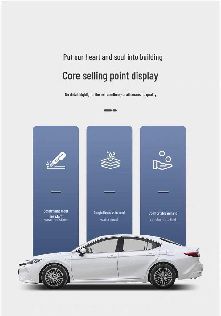 Защитная пленка из ТПУ для центральной консоли Camry 9-го поколения: Совместимо с моделями 24-26, Устойчиво к царапинам и отпечаткам пальцев.