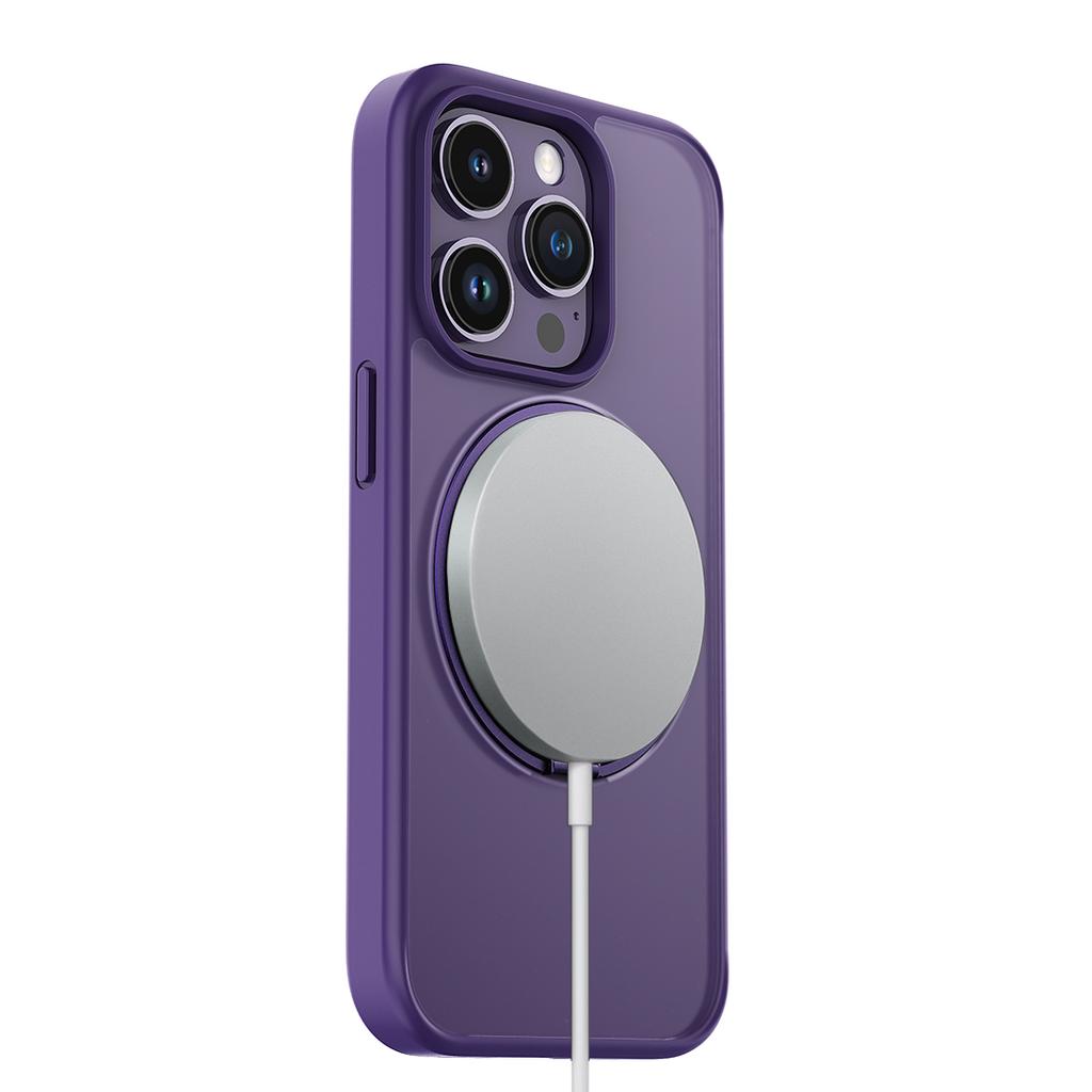 Матовый чехол для телефона с вращающейся подставкой на 360 ° для iPhone 13 14 15 Pro Max 15 14 Plus с магнитными кронштейнами Magsafe, защитный чехол для телефона