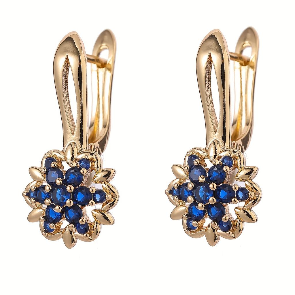 1 пара сережек-капель с кубическим цирконием, серьги с английским замком, модные универсальные женские аксессуары для ушей