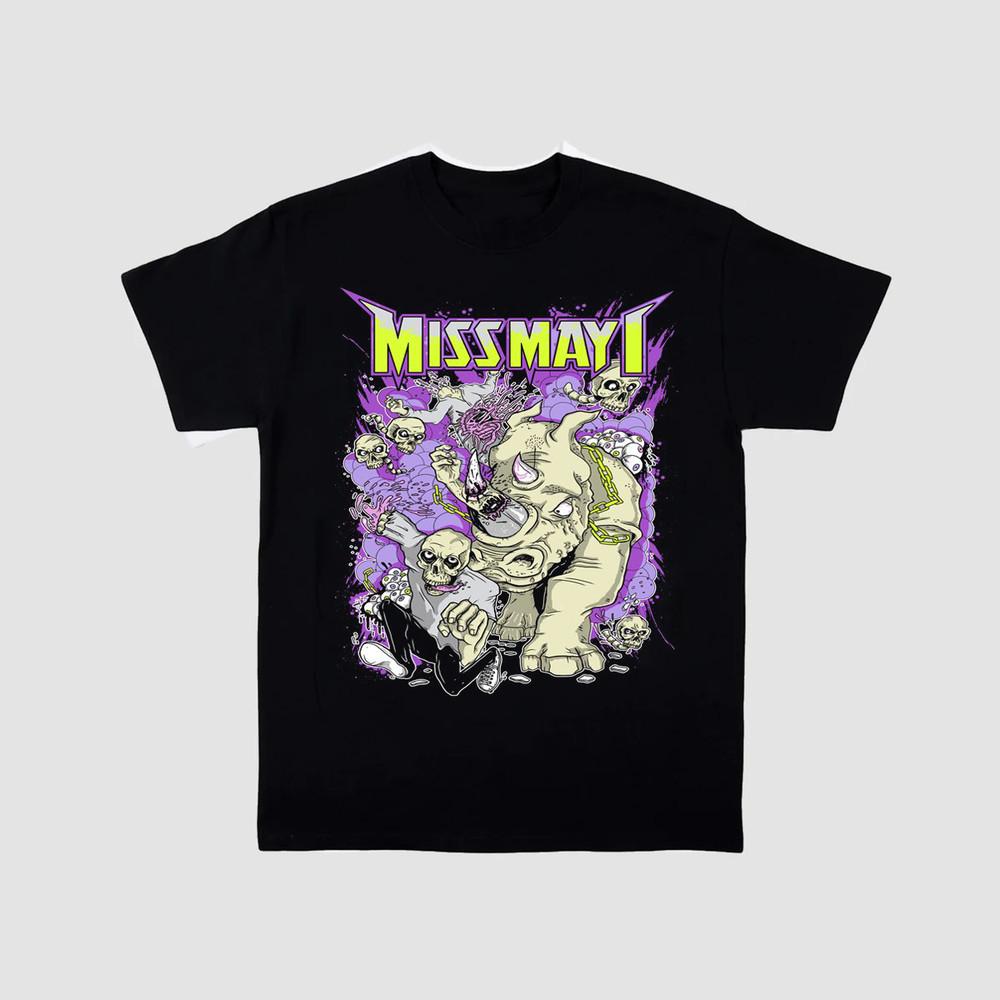 Футболка Miss May I Черная Хлопковая футболка Все размеры BO110 Унисекс Футболка