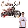 Custom Sowl Motorcycle Parches Para Ropa Heat Press Appliqued Diy Accessory Sticker Fashion Jeans Stripes Patches For Clothes