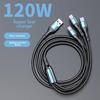 Super Fast Charging 3-in-1 Type C Car Charger Cable for Android Phones