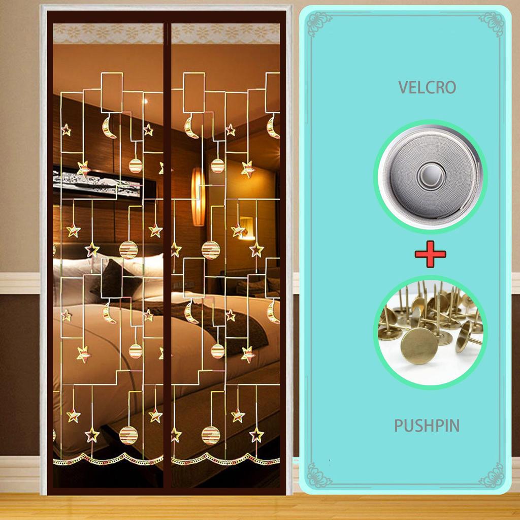 Дверная занавеска летняя антимоскитная бытовая магнитная сетка для двери магнитная пара всасывающая перегородка занавеска без дырокола