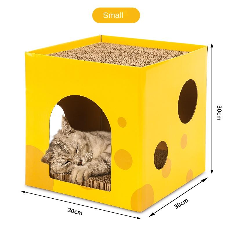 Креативная когтеточка для кошек, ТВ-коробка для кошек, устойчивая к царапинам, износостойкая, трехмерная игрушка для питомца, картон, без мусора, среда обитания для питомца