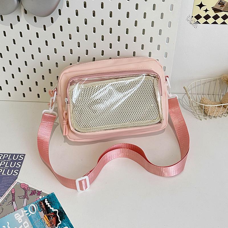 Японская девушка прозрачная сумка для боли, маленькая еда, сумка через плечо, женская универсальная повседневная маленькая сумка для мобильного телефона