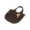 Daks Brown Raffia Twisted Mesh ShouLder Bag L Dcba6e590w3