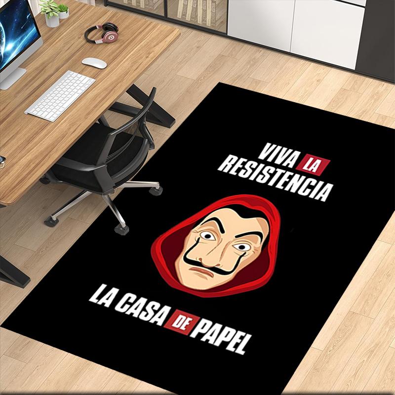La Casa De Papel Printed Carpetrugfor Office Chair Living Room Bedroom Kitchen Room Decor Gifts