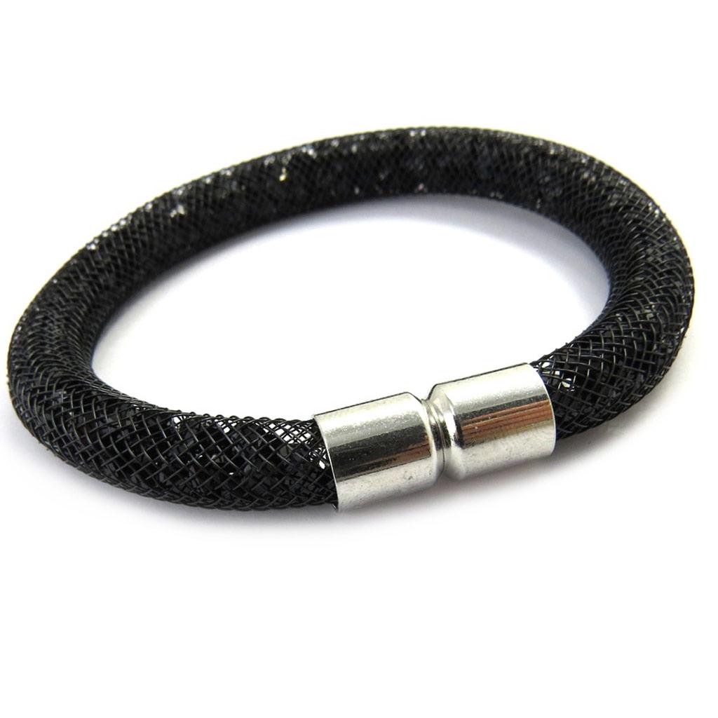 Les Trésors De Lily [M1923] - Black 'Joyaux' Designer Bracelet