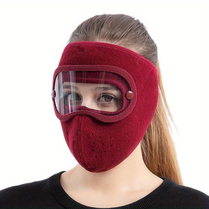 Осенне-зимняя теплая маска для лица Polar Fleece Eating Windproof Rem Очки Противотуманная маска