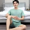 Summer Men Pajamas Summer Short-Sleeved Shorts Nightwear Homewear Cool Feeling Sports Leisure Thin Section Loose Suit Sleepwear