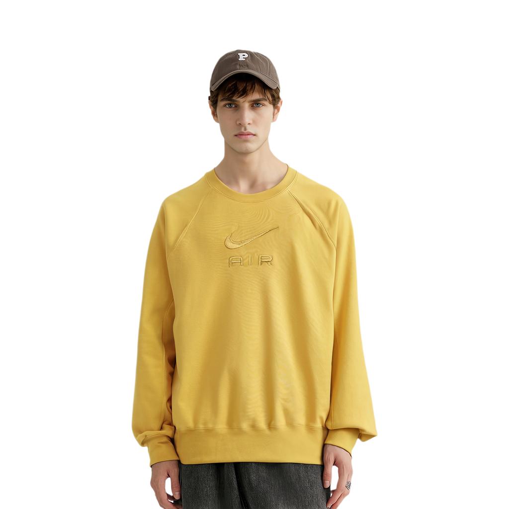 Nike Толстовки Мужские Желтые Круглый вырез Умеренные Другое DV9830-725