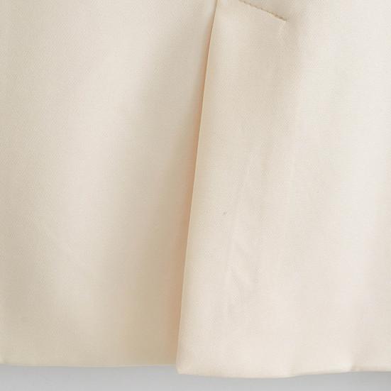 Women Vest Coat Turn-down Collar Sleeveless Loose Solid Color Single Button Cardigan Strap Decor Mid Length Commute Formal Suit Waistcoat