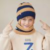 2pcs Neck Warmer Children Hat Scarf Set Fleece Lining Children Winter Hat Scarf  for Winter