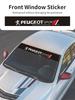 Car Front Rear Window Decorative Sticker Windshield Decal For Peugeot 407 508 2008 5008 307 308 3008 206 207 208 107 106 205 607