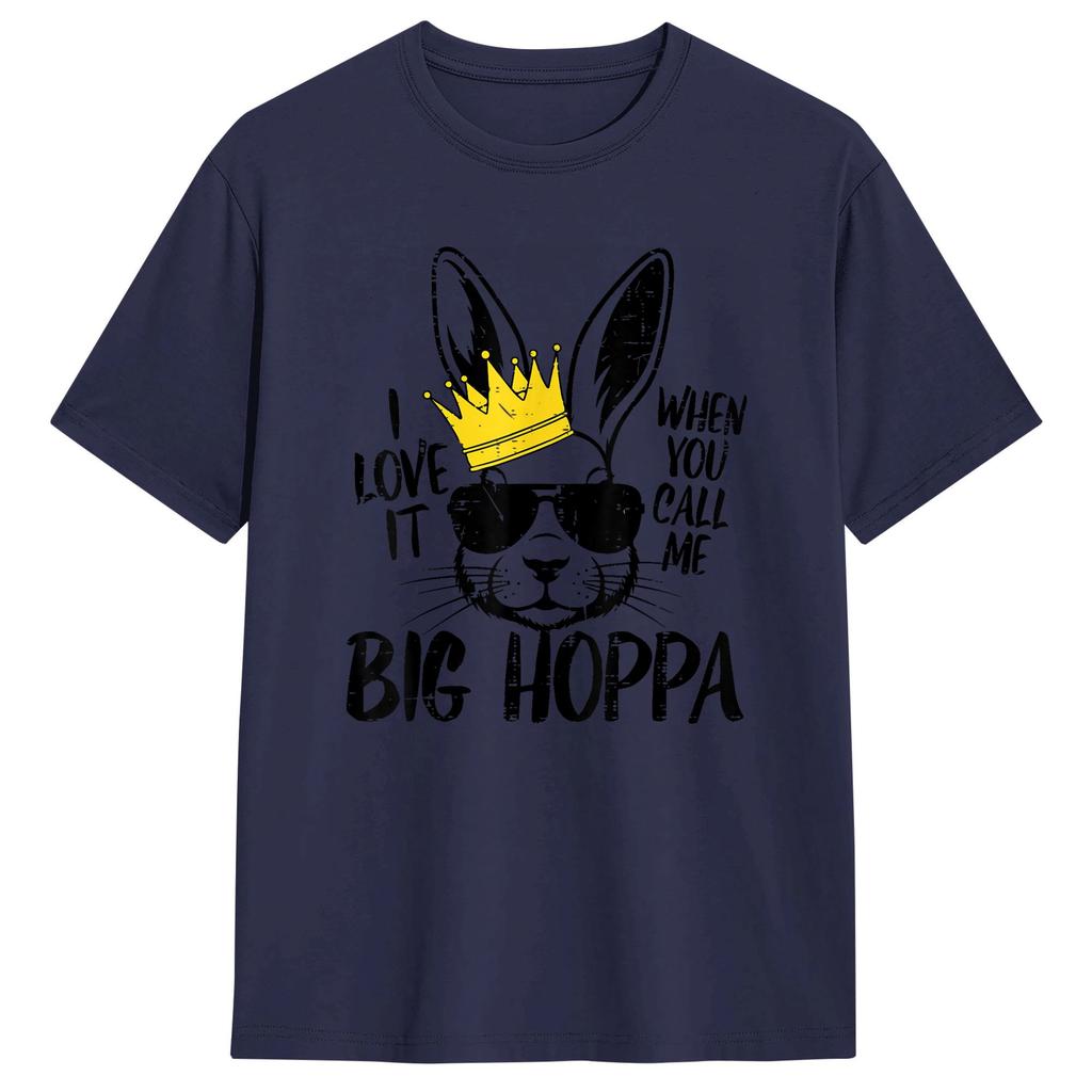 Bunny Love It When You Call Me Big Hoppa Easter Rabbit TShirt Summer Cotton T Shirts Man Hip Hop Print Tee Shirt Classic Tops