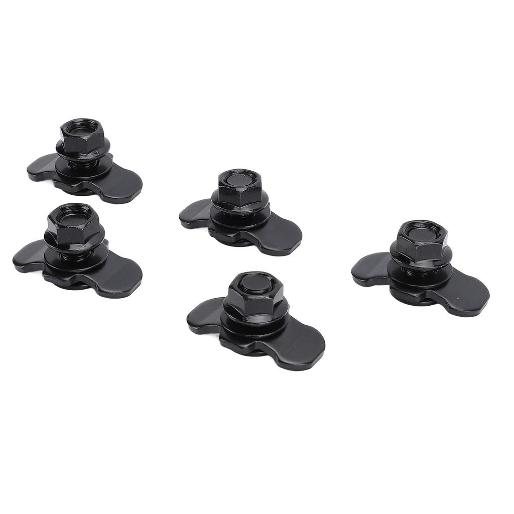 5pcs L Track Double Lug Threaded Stud Nut Fitting M10x20mm for Truck Bed Trailer Control Pickup RV ATV