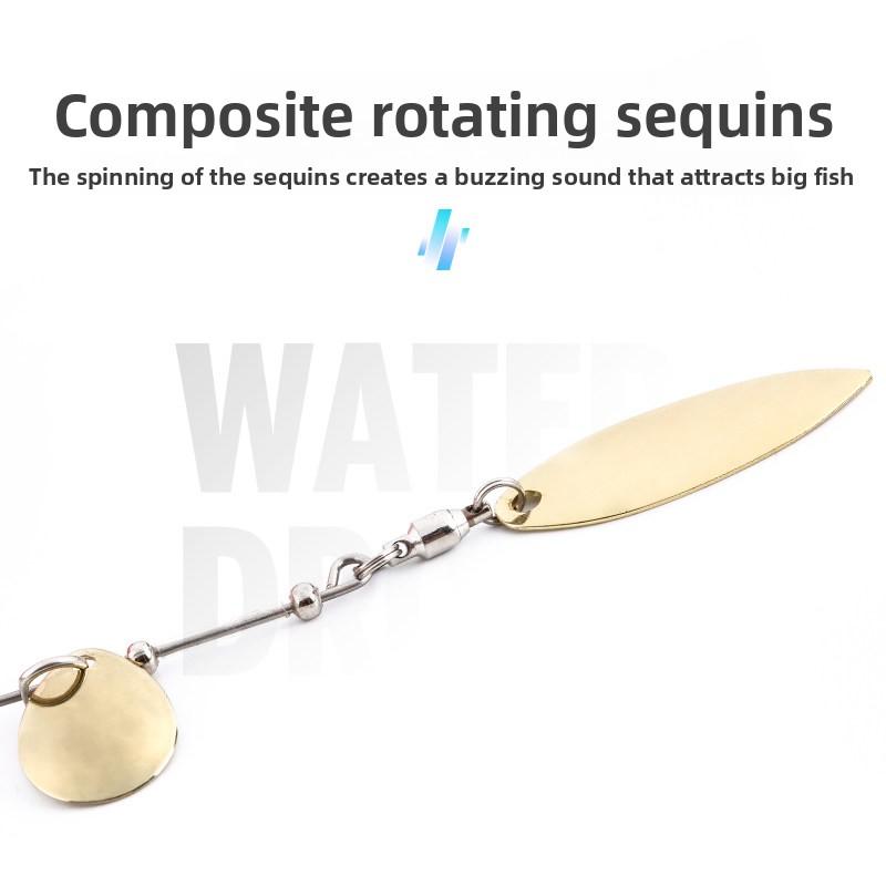 Stainless Steel Blade-Style Crankbait for Perch Bass & Black Carp-Artificial Soft Bait for Freshwater Reservoir & Pond Fishing