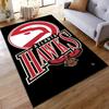 Atlanta Hawks Logo Design Rug - Non-slip rug suitable for living room and bedroom sofas.