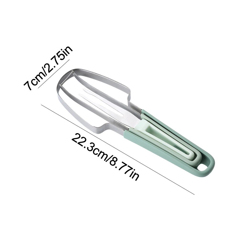 EY# 3-в-1 арбузный резак вилка резак из нержавеющей стали слайсер инструмент (Гре