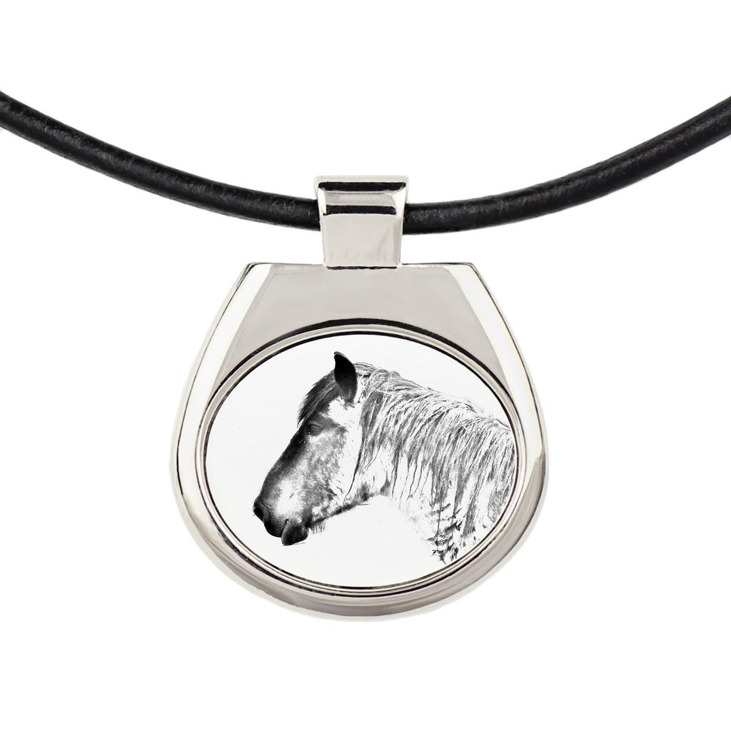 Belgian Horse – Horse necklace, personalized pendant with a photo | Art-Dog