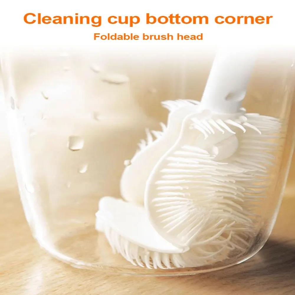Multi-functional Cup Cleaning Brush Bottle Gap Cleaner Brush Glass Milk Bottles Cleaning Tool
