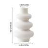 Nordic White Flower Vase Simple Flower Pot Storage Bottle Imitation Creative Flower Pot Home Wedding Decoration Ornament