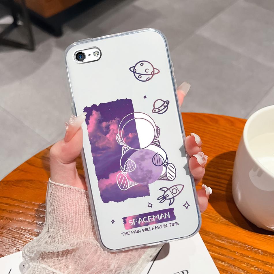 Для iPhone 4 5 5S 6 Plus Чехол для телефона Чернильная живопись Мягкая прозрачная силиконовая задняя крышка Для Apple iphone4 iphone5 5 S iphone6 6+ Funda