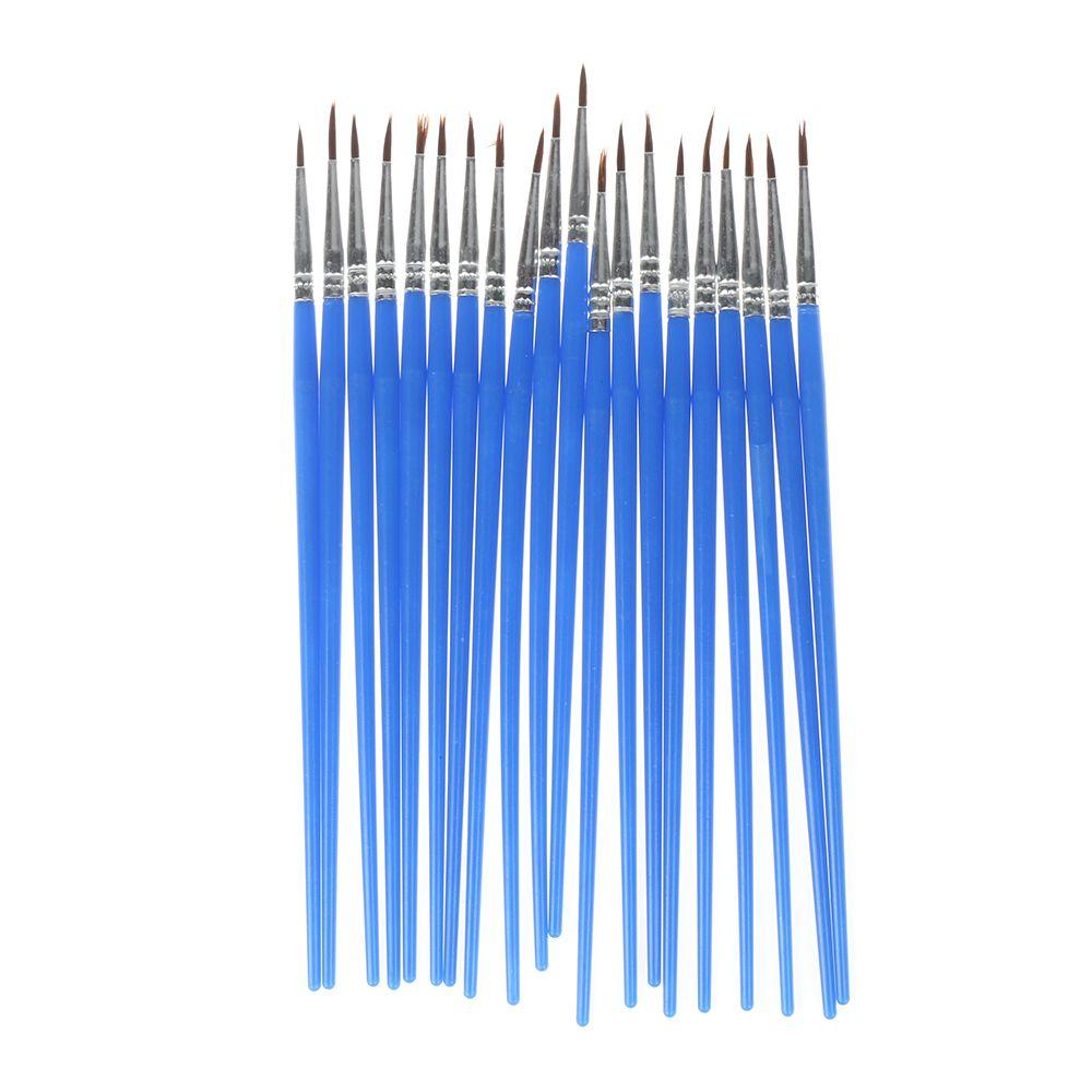 10pcs/set Crafts Painting Drawing hook line pen Oil Painting Brushes Nylon hair Watercolor