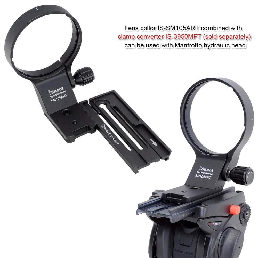 iShoot Металлическое кольцо для камеры, крепление для штатива, кольцо для крепления штатива, опорное кольцо для объектива, хомут для кронштейна объектива, гнездо для штатива, для Sigma 105mm F1.4 DG HSM Art & 1