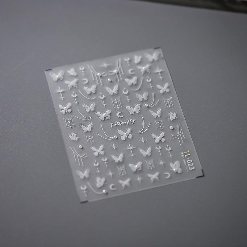 1pcs Cute Cat Claw 3D Jelly Relief Nail Stickers 3D Adhesive Stickers For Nails DIY Slider Nail Art Decorations