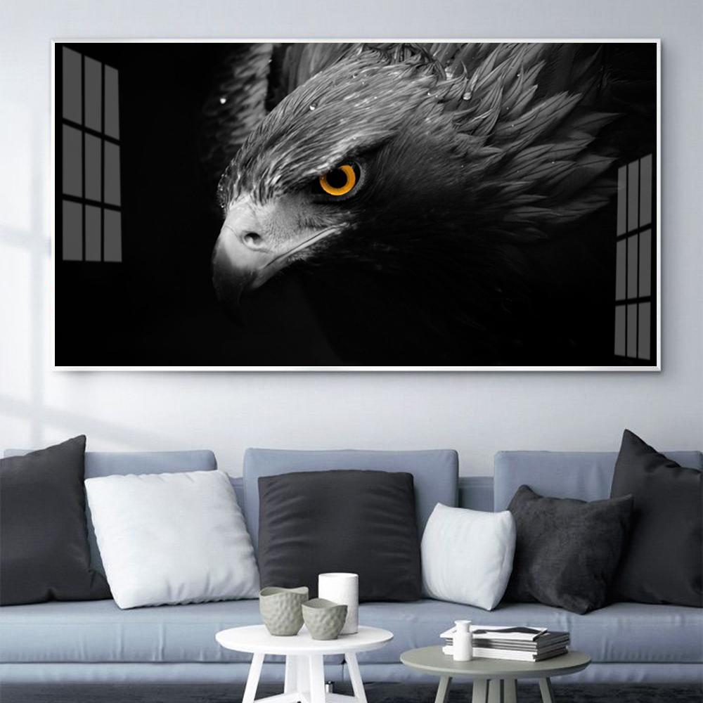 Картина маслом с изображением животных Орел крупным планом, жесткий локтевой отросток, холст, картина для офиса, гостиной, коридора, украшение дома, фреска без рамки