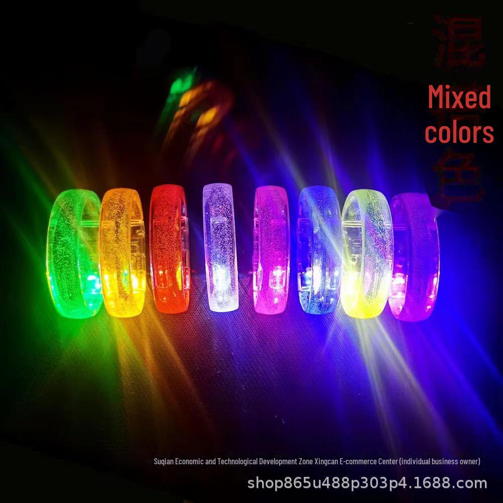 Светодиодный светящийся акриловый браслет с напечатанным логотипом для мероприятий и концертов