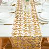 1/4/10Pcs Golden Mesh Table Runner Easy To Clean Metallic Foil Placemats Wedding Party Holiday Dining Table Decor