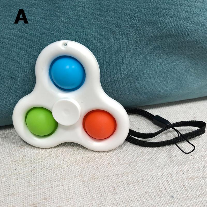 Игрушки для снятия стресса для детей и взрослых, сенсорные игрушки для аутистов, простые игрушки-непоседы с ямочками, брелок