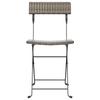 Maison Exclusive - Chaises pliantes (lot de 2) en polyrotin gris et acier