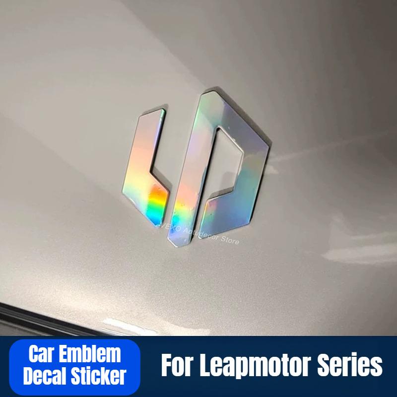 Для Leapmotor C01 C10 C11 C16 T03 B10 A10 Передний значок Наклейка Лазерный диск Наклейка на автомобиль Декор для внешней модификации