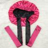 Price High Quality Double Layer Bonnet with Long Tie Hair Bonnet Satin Silk Bonnets