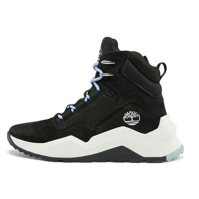 Ткань кожа спортивная на открытом воздухе молния дышащая высокая повседневная обувь женская обувь черный белый A2JT6W