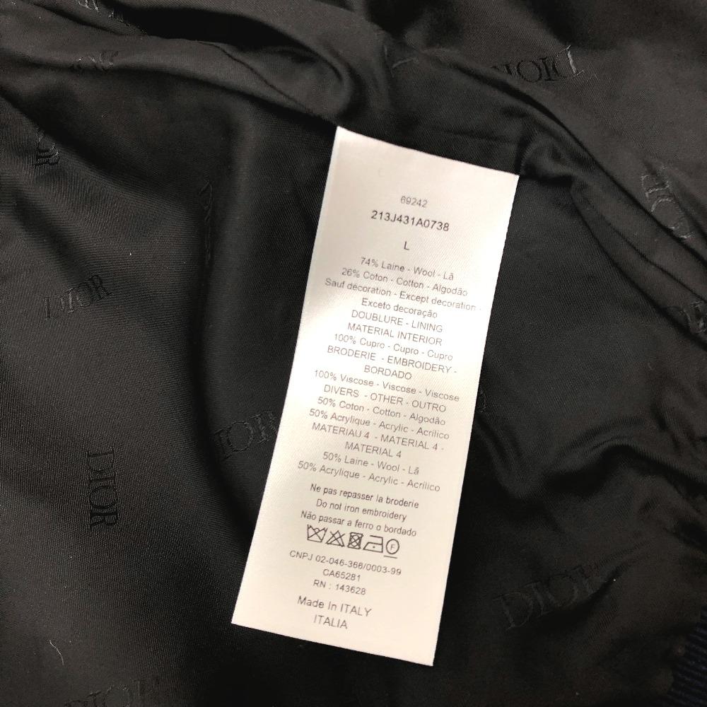 Dior 213J431A0738 atelier street style Blouson Jacket wool / cotton Navy