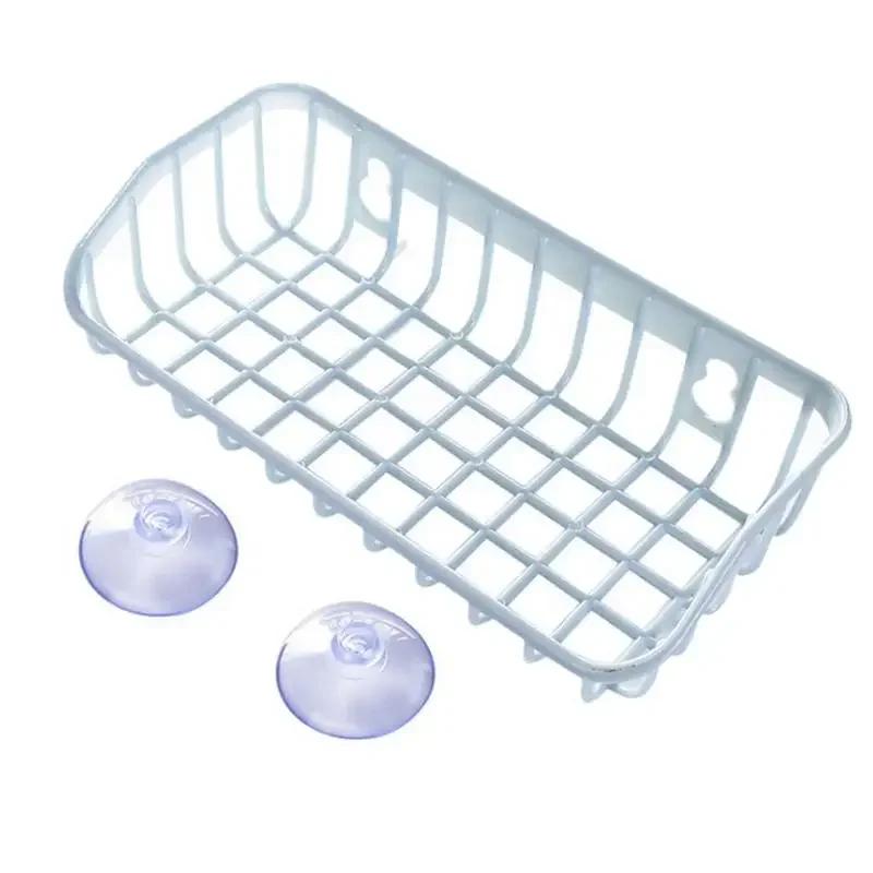 Simple Sink Drain Basket Kitchen Storage Rack with Suction Cup Bathroom Shelf Home Decoration Organizer Kitchen Gadgets