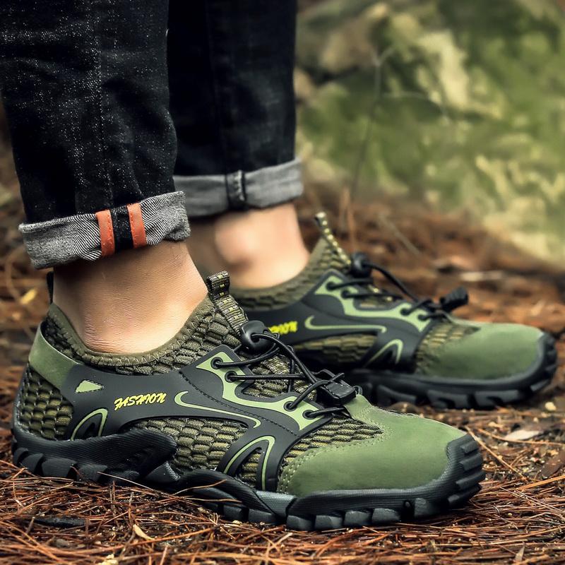 Профессиональная акваобувь мужская нескользящая обувь для воды для треккинга, обувь для ходьбы вверх по течению, быстросохнущие пляжные легкие кроссовки для водных видов спорта