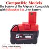 Battery Adapter for Ryobi 18V ONE+ Li-ion tools to Milwaukee 18V Li-ion Battery Adapter Converter Power Tool Accessory