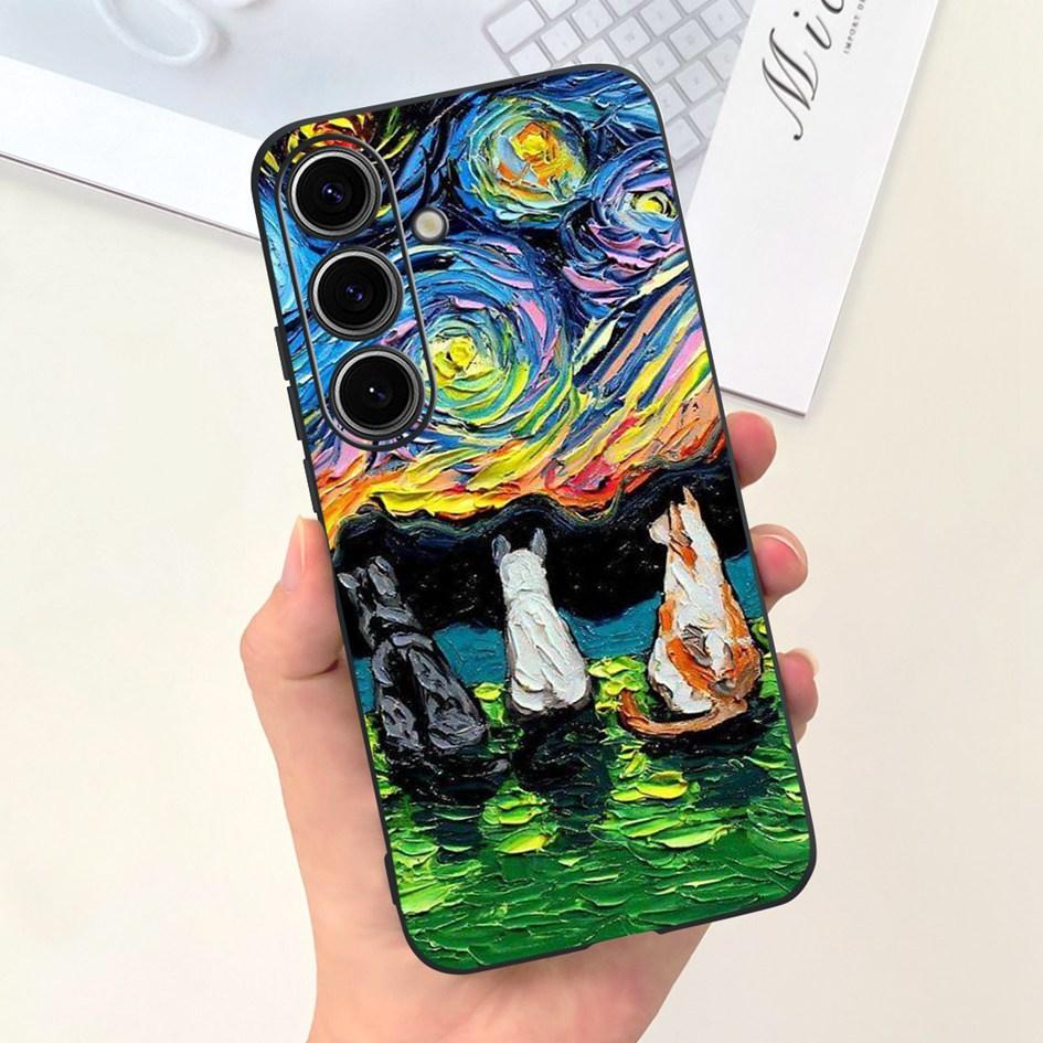 Чехол для Samsung Galaxy S24 Plus Милый Желтый Утенок Астронавт Матовый Силиконовый Мягкий Чехол для Samsung S 24 S24 Ultra S24+ 5G Funda