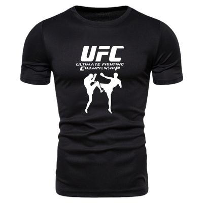 Мужская футболка с коротким рукавом и круглым вырезом UFC Summer 2025 - Европейский и американский стиль