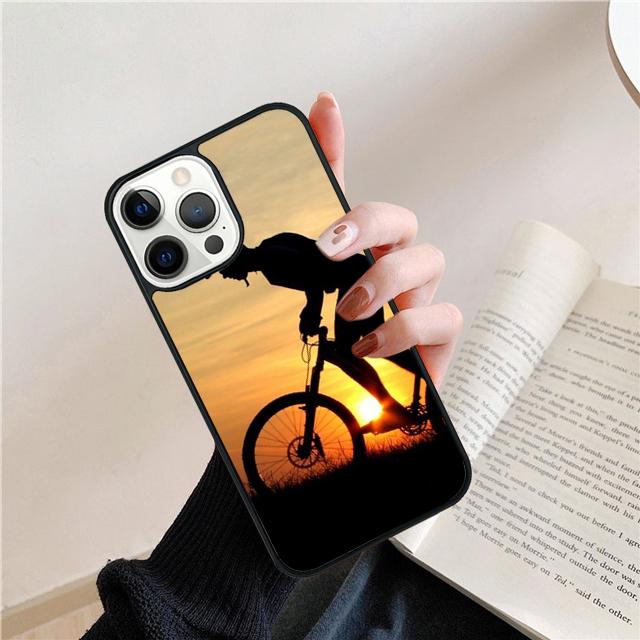 Спортивный Горный Велосипед Велоспорт Арт Чехол Для iPhone 17 Air 15 16 14 13 12 Pro Max 11 Pro Max Plus Чехол Для Телефона Coque