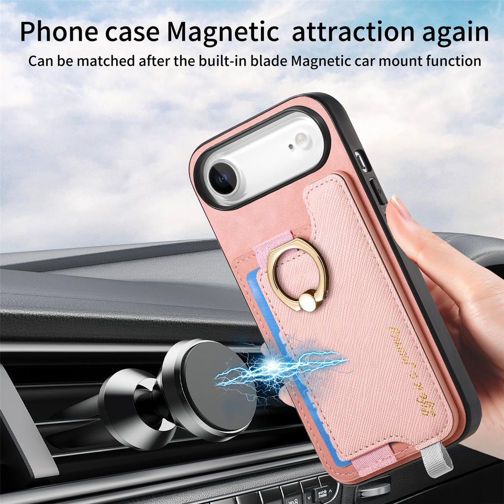 For iPhone Air Case 2 in 1 Magnetic Detachable Card Holder Leather Back Cover
