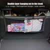 Car Trunk Cargo Net Stuffed Animal Storage for Kids, Bedside Toy Organizer & Doll Display Holder Net, 70/80cm Stretchy Double Layer Mesh Pocket