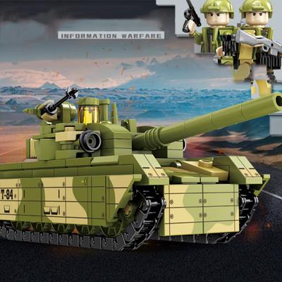 294 шт., военная армейская техника, T-84, танк, строительные блоки, игрушечные кирпичи, модель, детский образовательный подарок на день рождения
